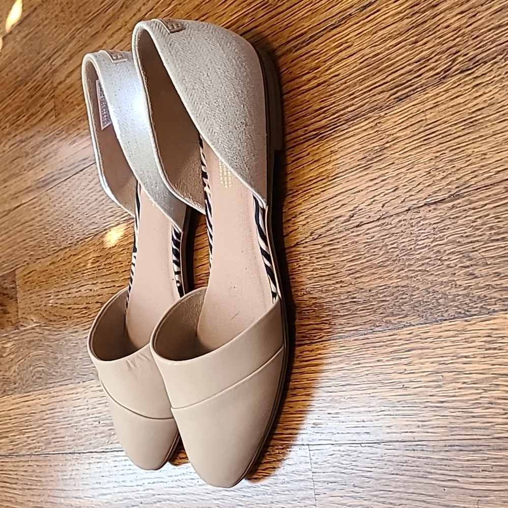Size 10 - Toms d'orsay Flats white/neutral